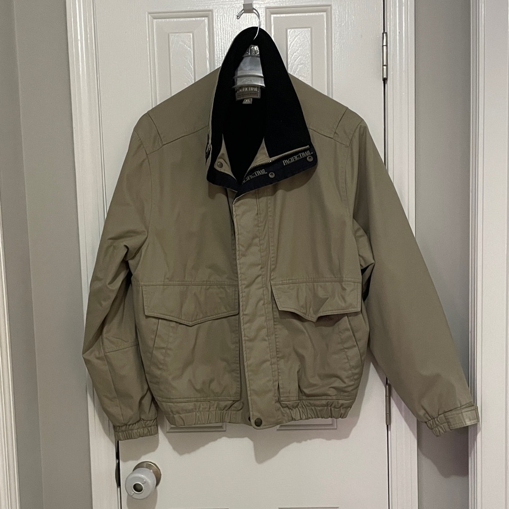 Pacific Trail Men's Tan Windbreaker Jacket